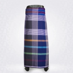 Cloud Burst Charcoal Grey multi colour  Checked Cotton Lungi